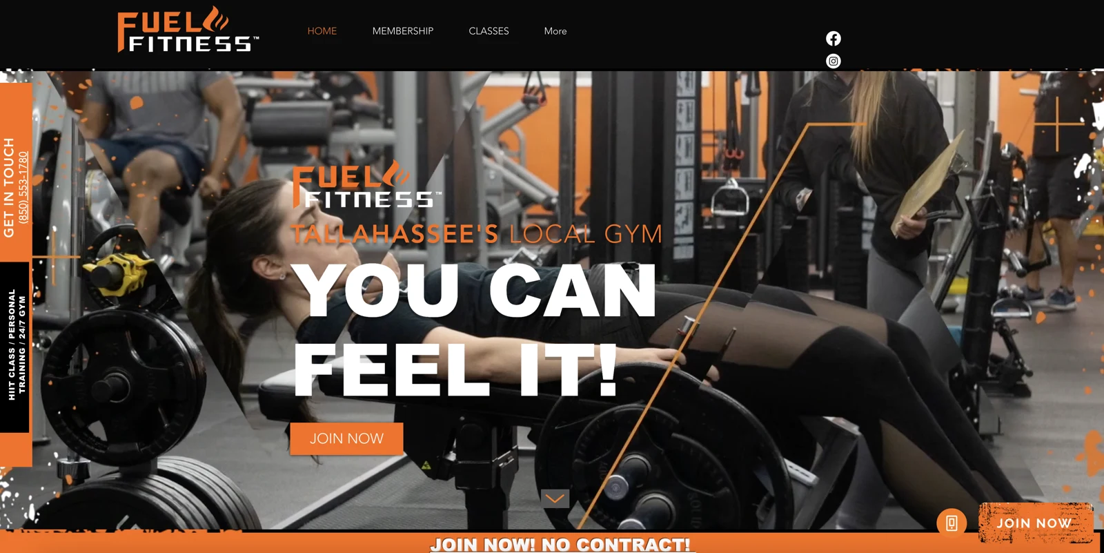 Fuel Fitness website design